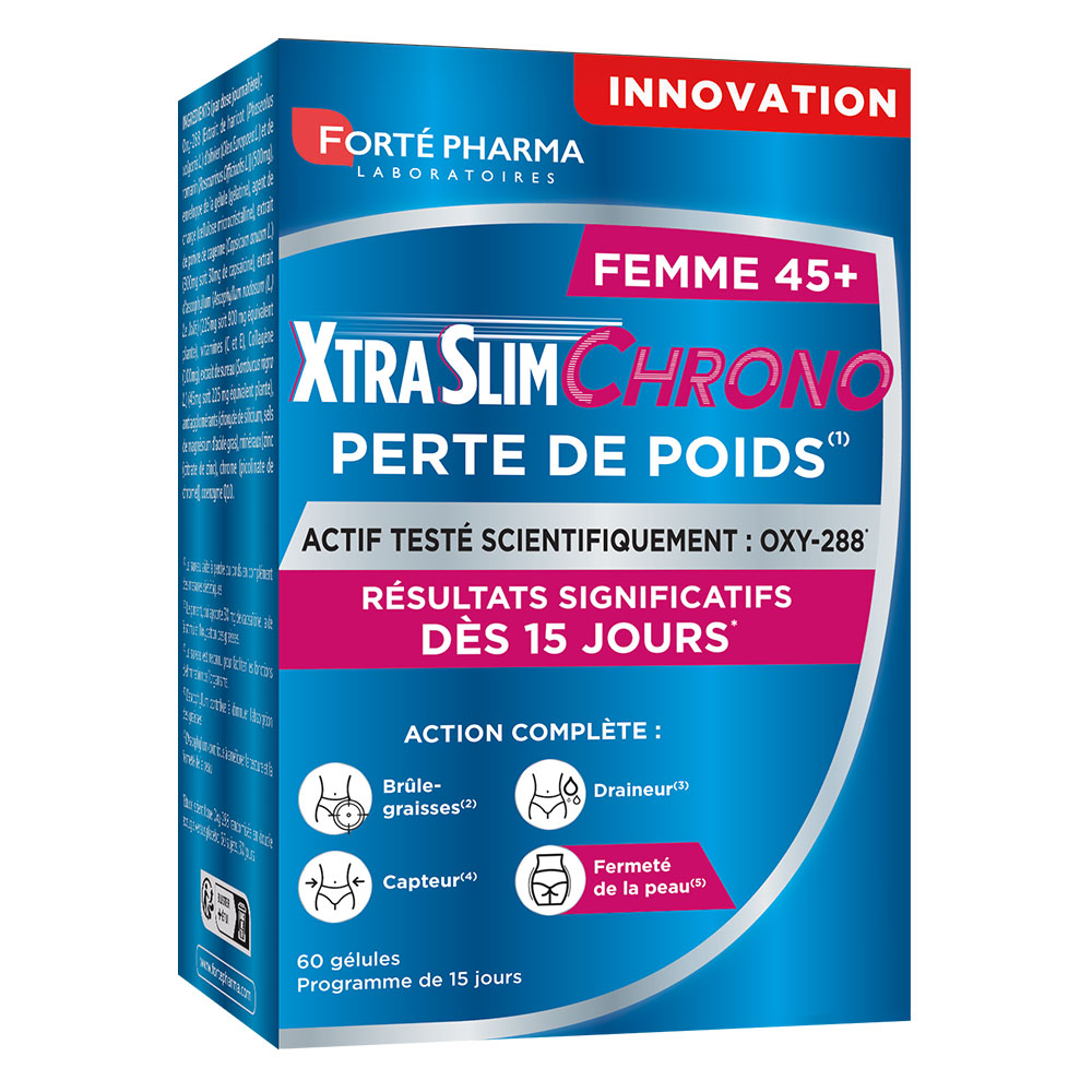 Forté Pharma XtraSlim Chrono Perte de Poids Femme 45+ 60 gelules
