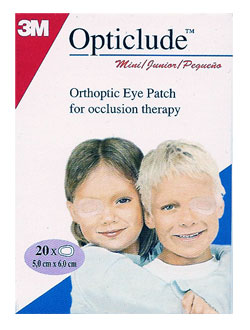3M Opticlude 20 Pansements Orthoptiques Pour Enfants 6cm X 5cm