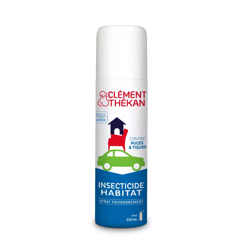 Clement-Thekan Spray Insecticide Habitat Contre Puce & Tiques 250ml