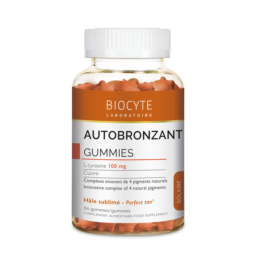 Biocyte Solaire Autobronzant Goût myrtille 60 Gummies
