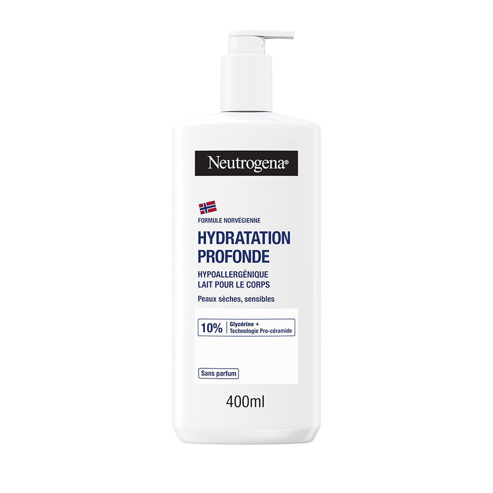 Neutrogena Hydratation Profonde Crème Lait Corps Hypoallergénique Peaux très sèches 400ml