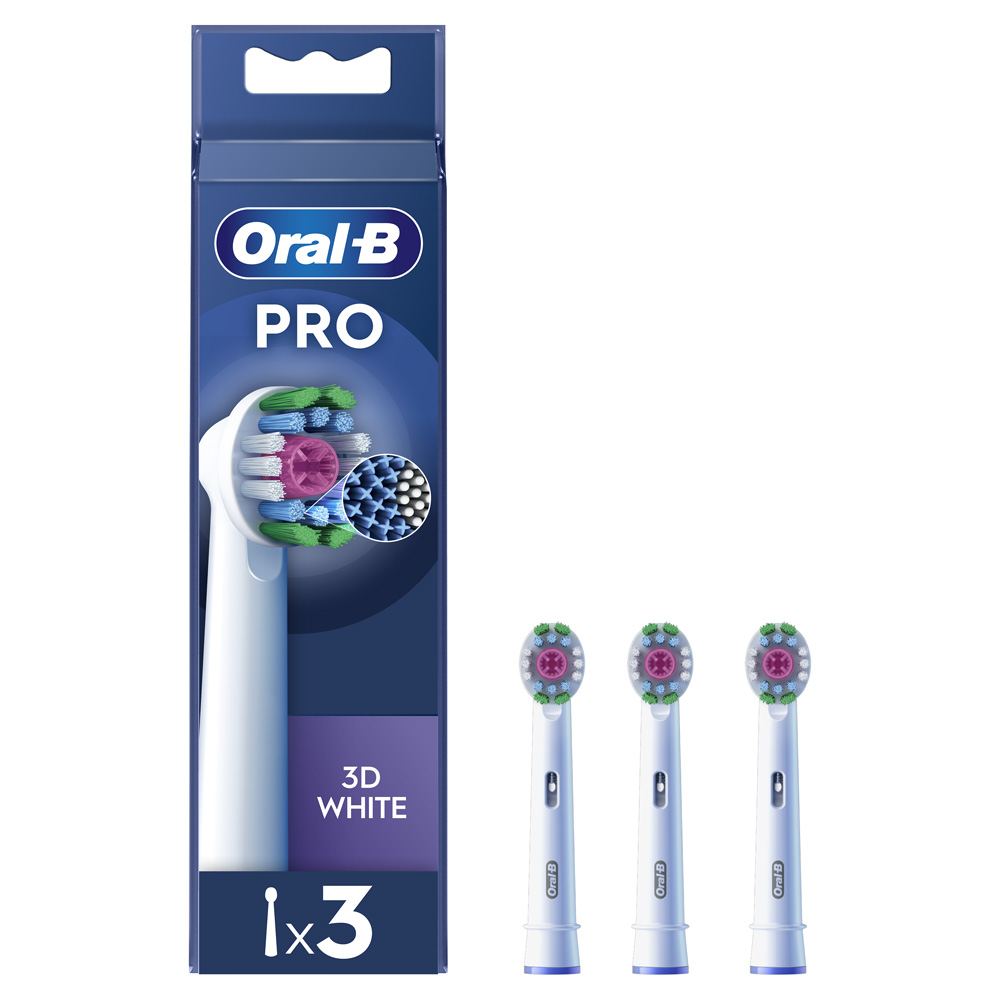 Oral-B 3D White Advanced Brossette pour brosse à dents électrique Avec CleanMaximiser x3