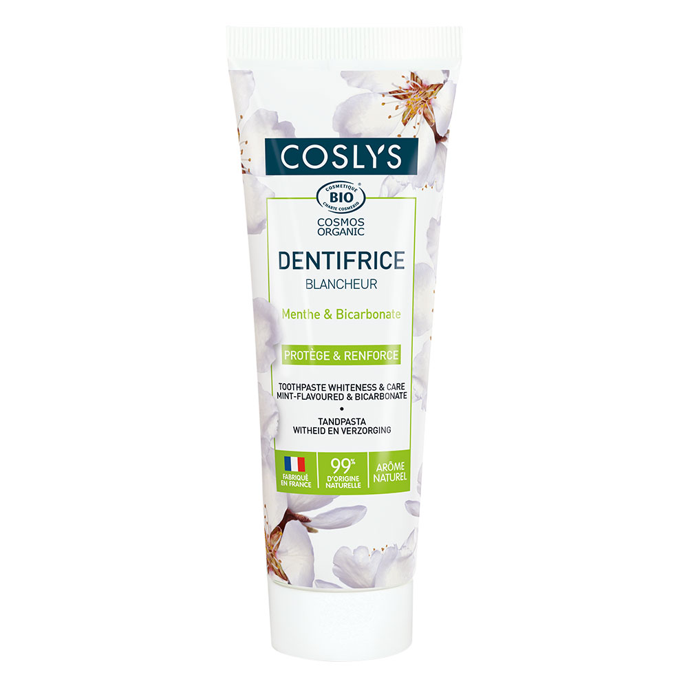 Coslys Dentifrice blancheur bio Menthe 100g