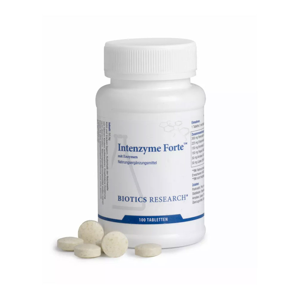 Biotics Research Intenzyme Forte 100 comprimés