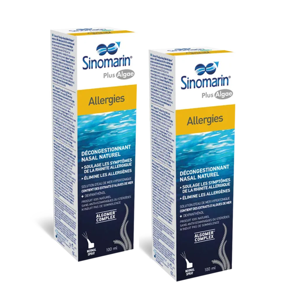 Gifrer Sinomarin Spray Nasal Algues Allergies Nez bouché 2x100ml