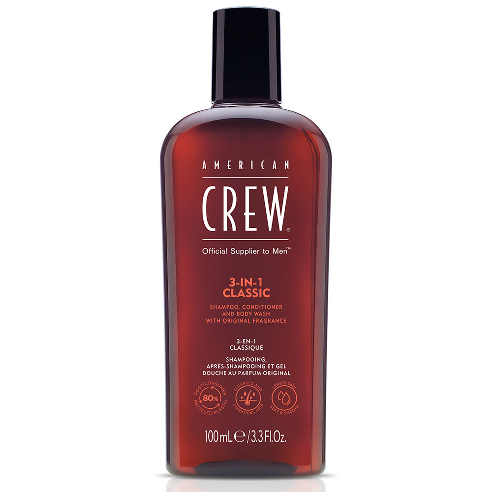 American Crew Shampooing 3 en 1 Classique 100ml