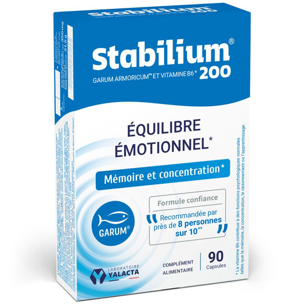 Stabilium 200 90 Capsules Garum Armoricum et Vitamine B6 Yalacta