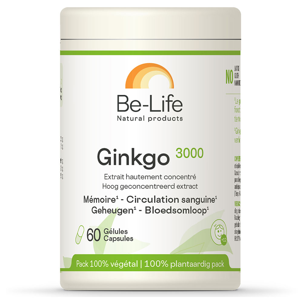 Be-Life Ginkgo 3000 60 gélules