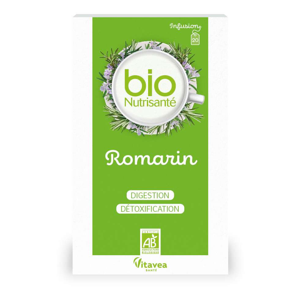 Vitavea Santé BioNutrisanté Infusion bio Romarin 20 sachets