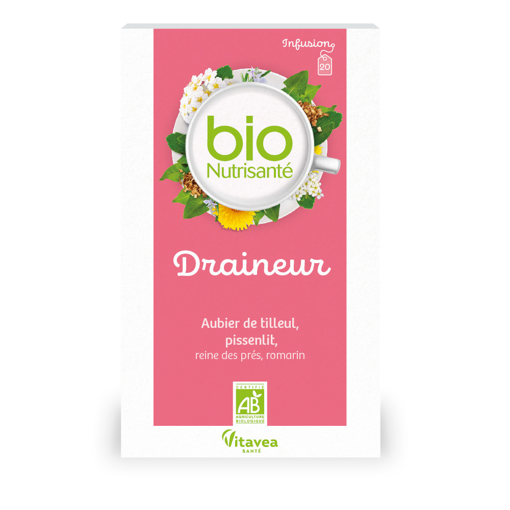 Vitavea Santé BioNutrisanté Infusion bio Draineur 20 sachets