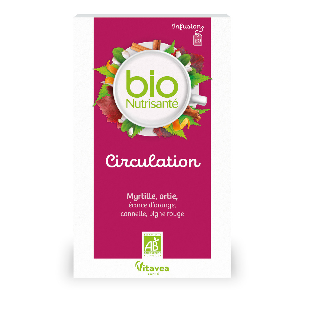 Vitavea Santé BioNutrisanté Infusion bio Circulation 20 sachets