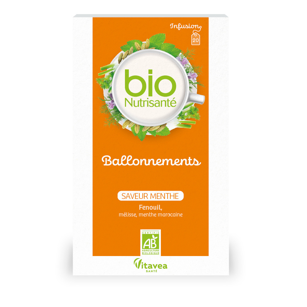 Vitavea Santé BioNutrisanté Infusion bio Ballonnements 20 sachets