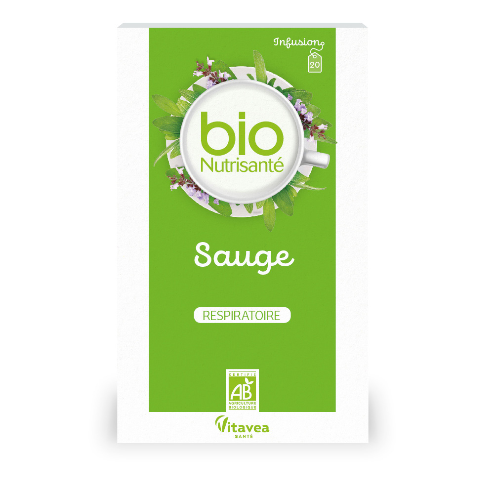 Vitavea Santé BioNutrisanté Infusion bio Sauge 20 sachets