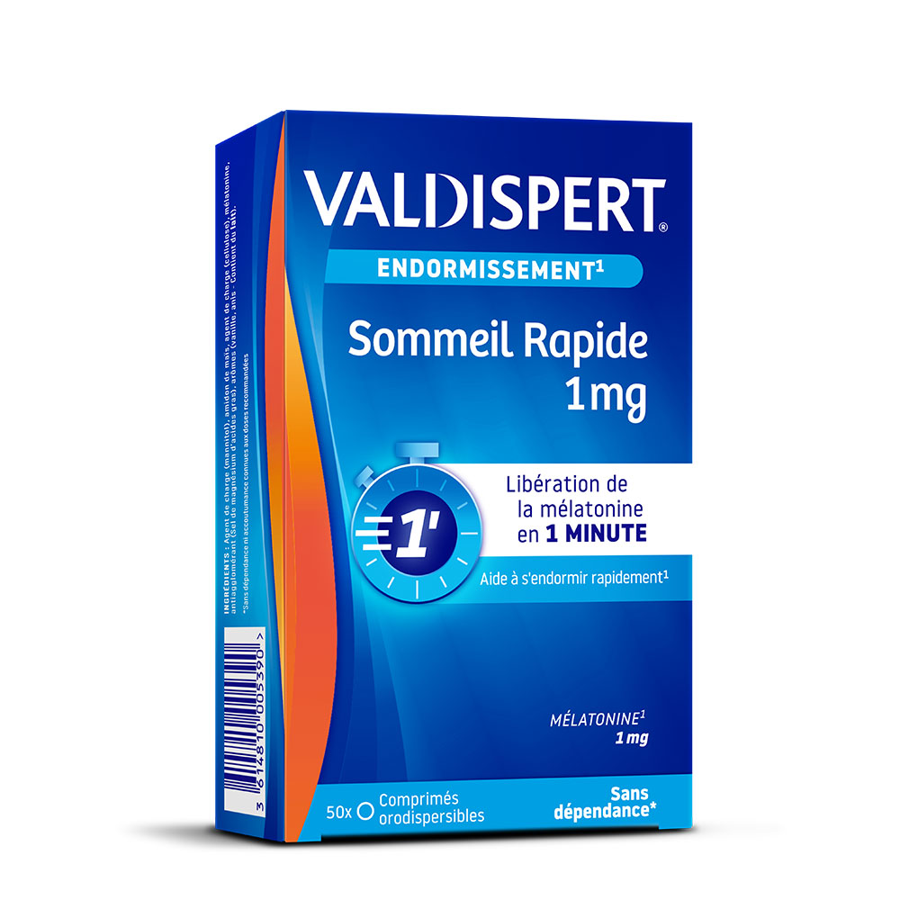 Valdispert Melatonine 1mg Sommeil Rapide 50 Comprimes
