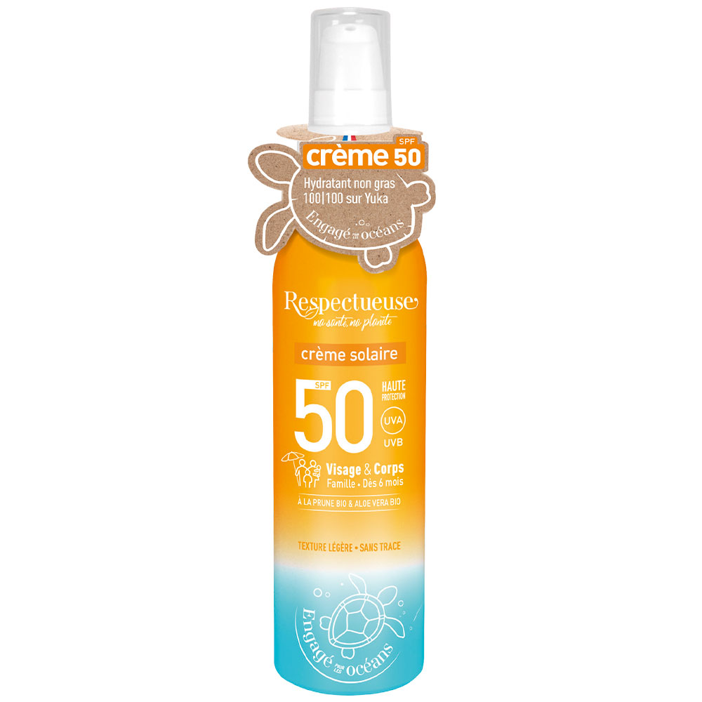 Respectueuse Crème Solaire SPF50 100ml