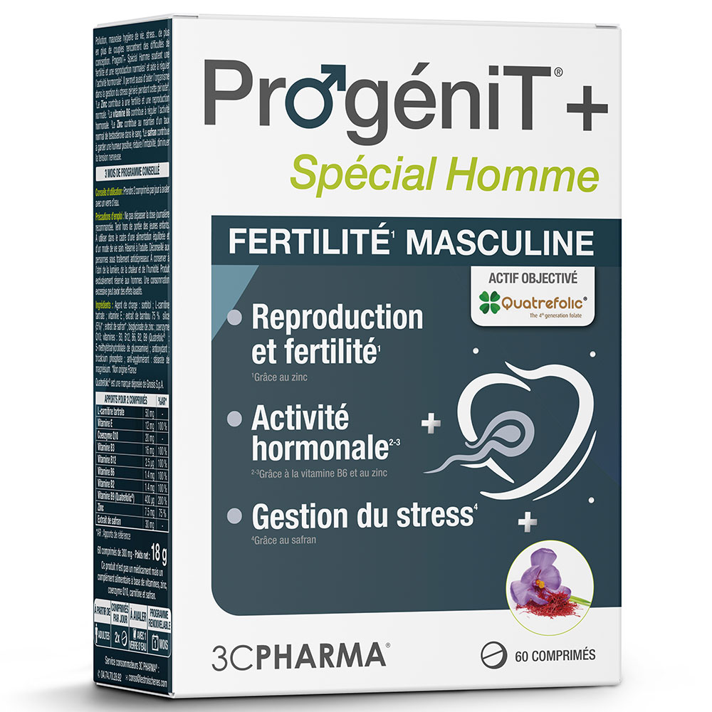 3C Pharma Progenit Homme 60 comprimés