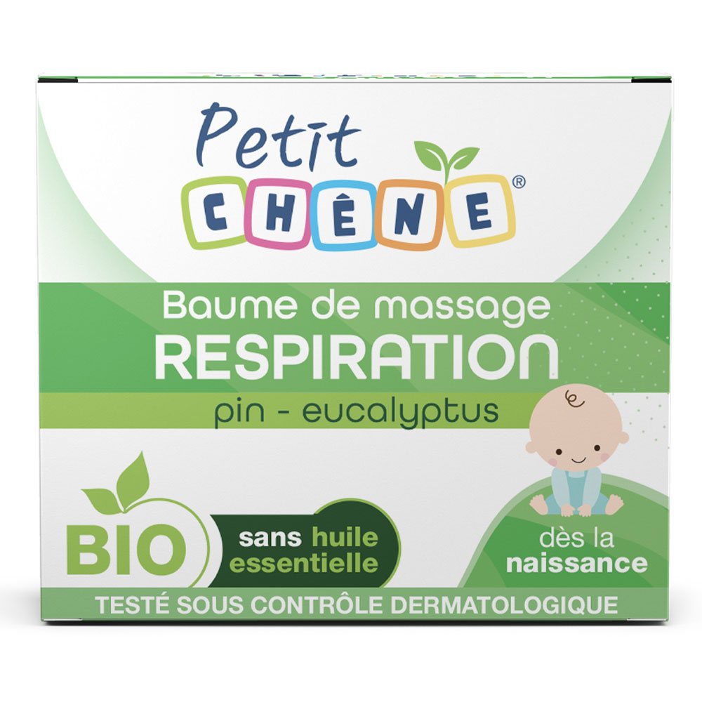 Petit Chêne Baume de Massage Respiration Bio 40ml