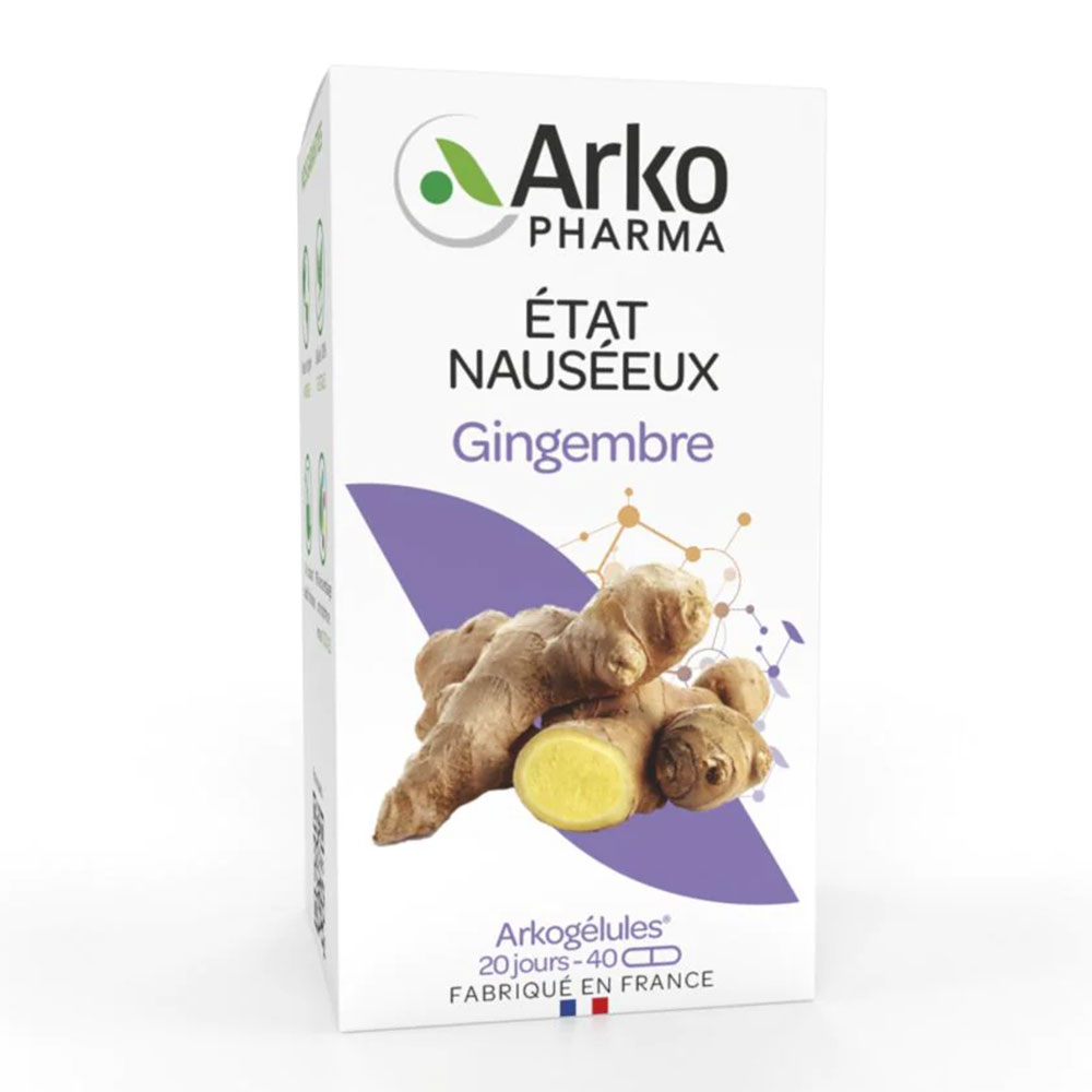 Arkopharma Arkogélules Etat Nauséeux Gingembre Gingembre 40 Gélules