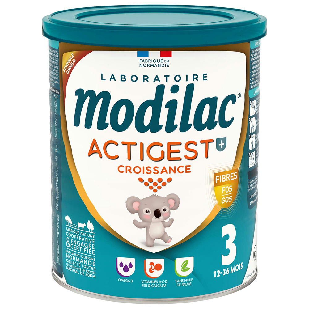 Modilac Actigest Lait En Poudre Croissance 3 12 à 36 Mois 800g