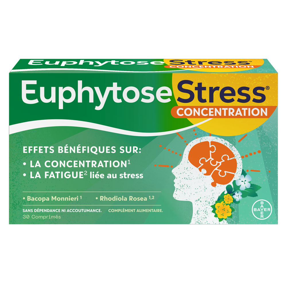 Bayer Euphytose Stress Concentration 30 Comprimés