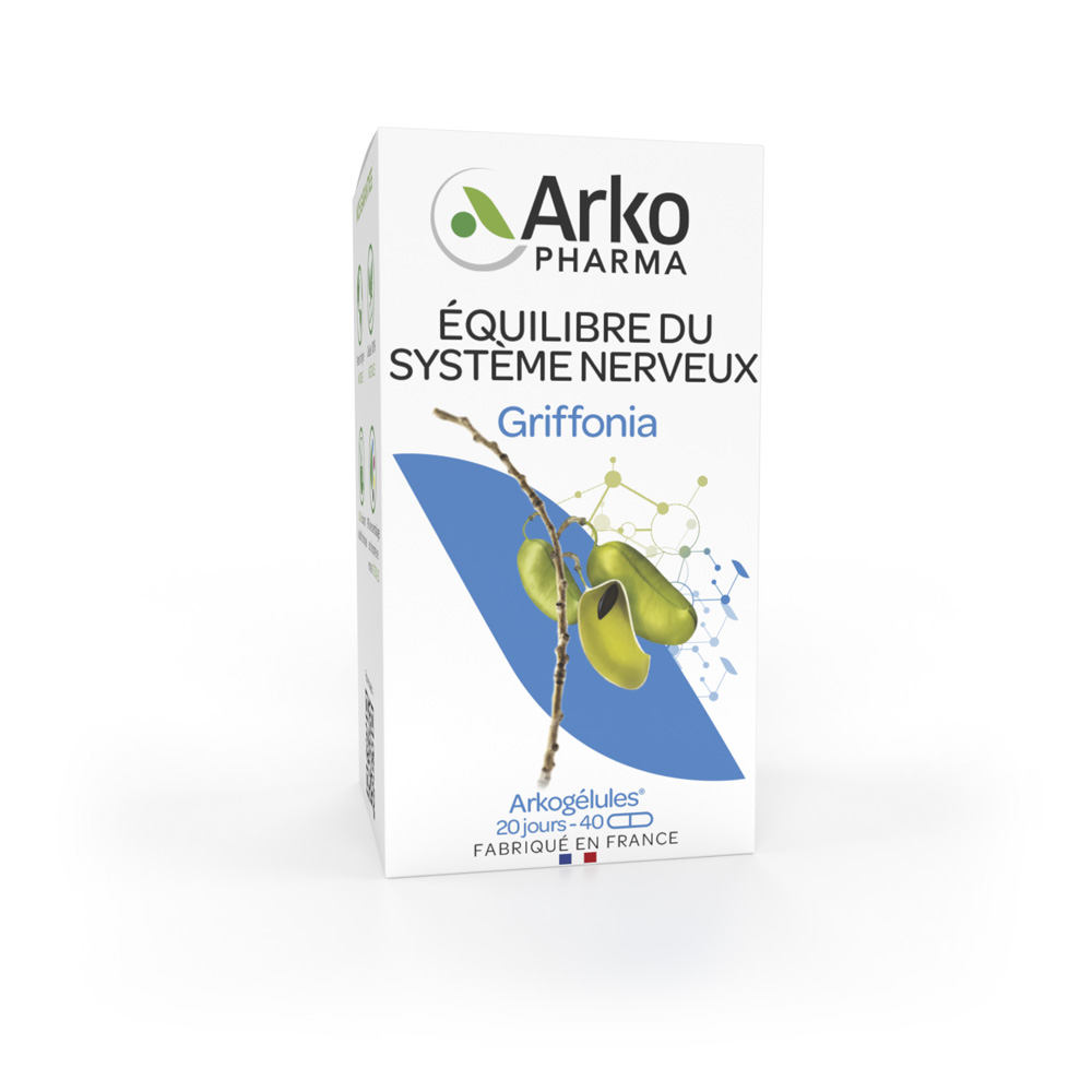 Arkopharma Arkogélules Griffonia Equilibre Système Nerveux 40 gélules