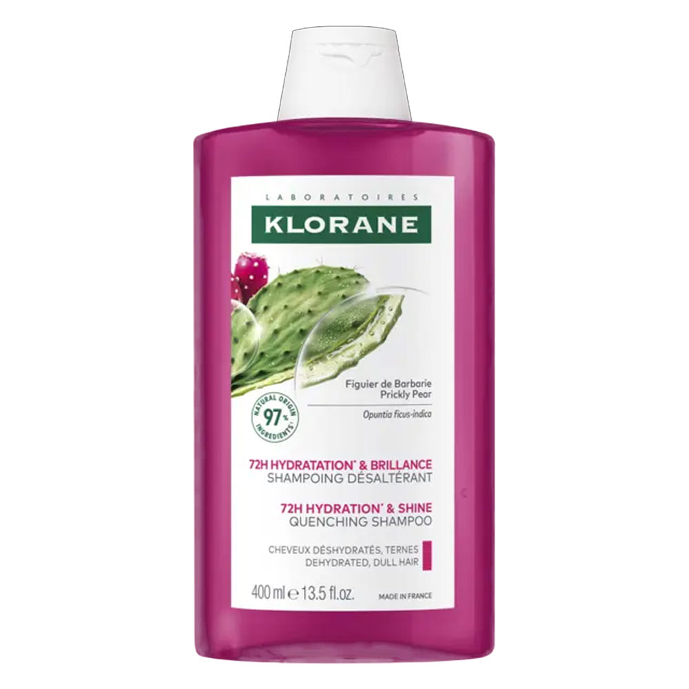 Klorane Figuier de Barbarie Shampooing Désaltérant 72h Hydratation & Brillance 400ml