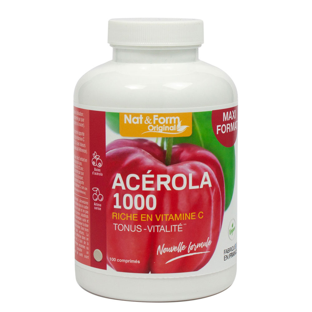 Nat&Form Acerola 1000 100 comprimés