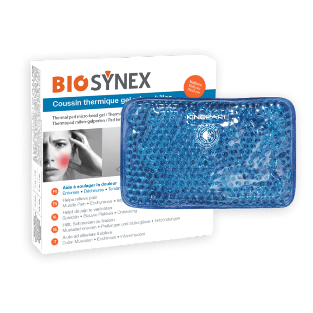 Biosynex Thermothérapie Coussin Multi-Zones Avec Gel Micro-Billes 10x15cm