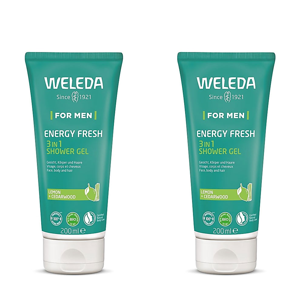Weleda Homme Gel Douche 3in1 Energy Fresh 2x200ml