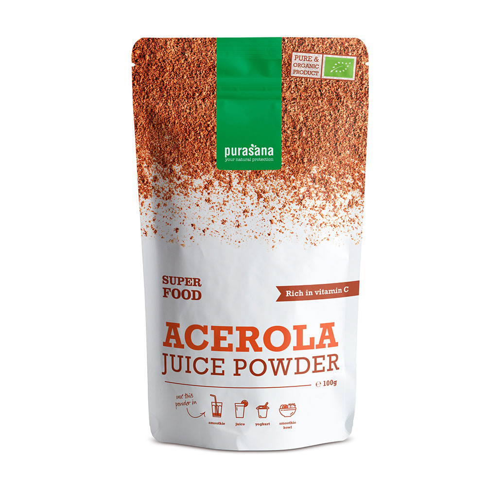Purasana Super Food Poudre d'Acérola Bio 100g