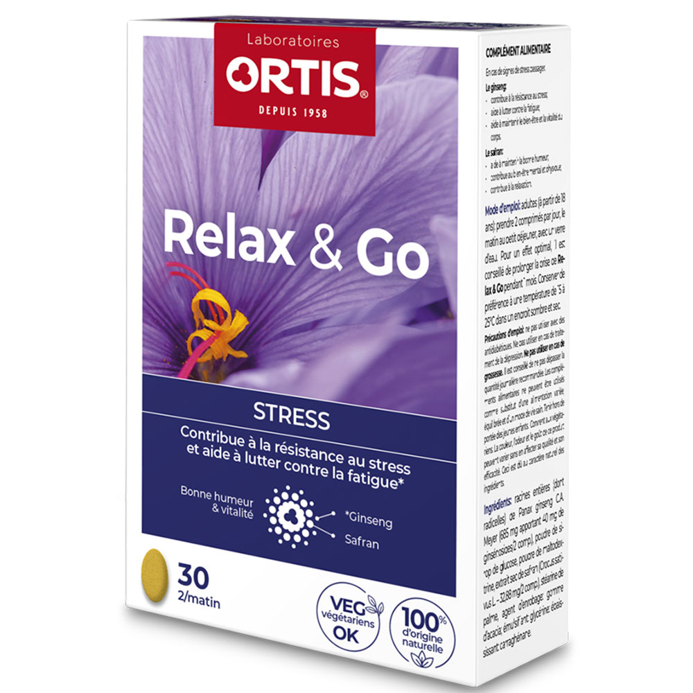 Ortis Relax & Go Stress 30 comprimés