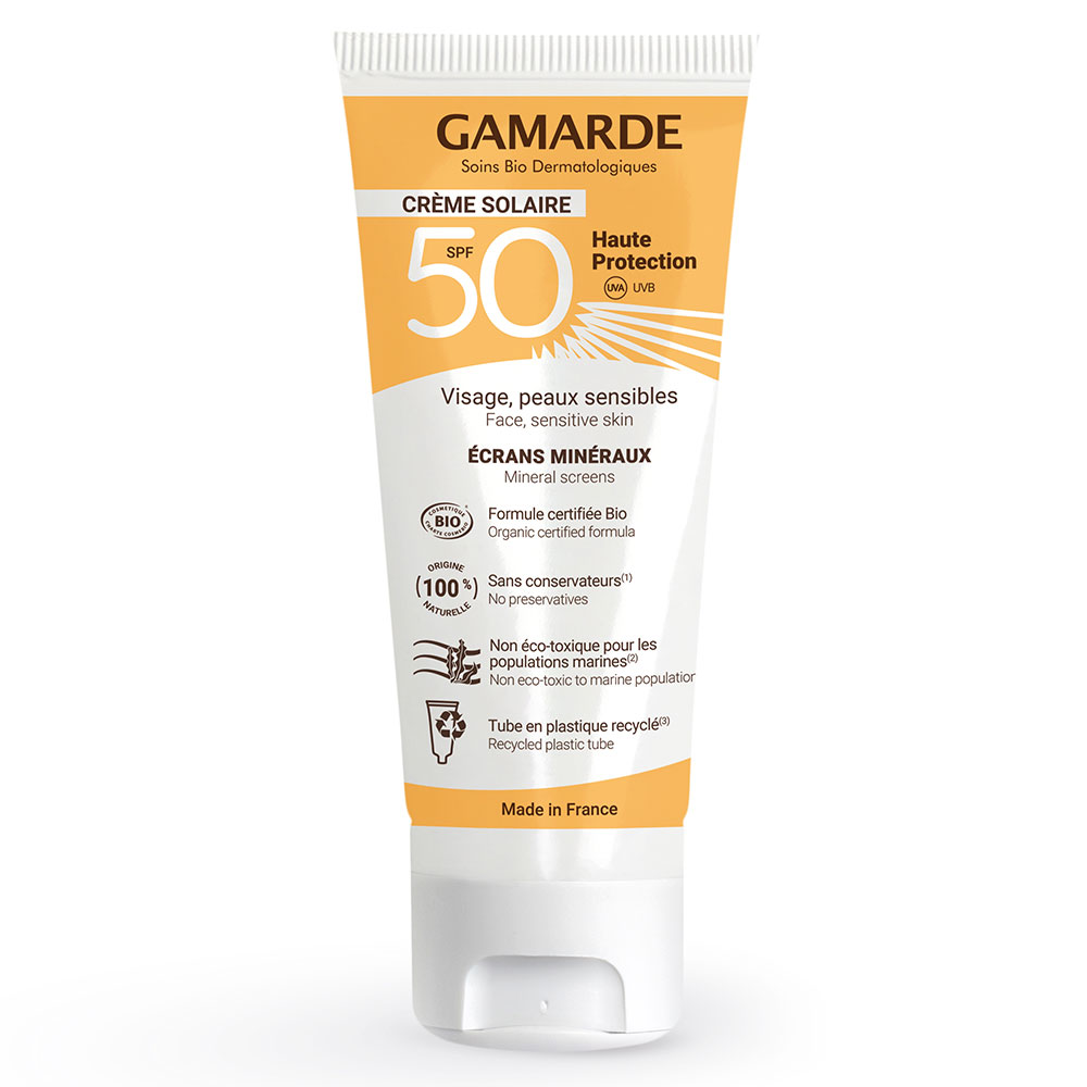 Gamarde Crème Solaire SPF50 UVA UVB Haute Protection 40ml