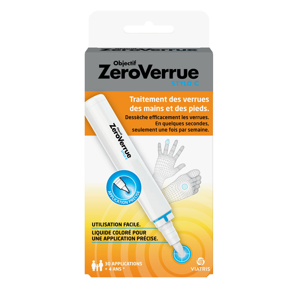 Objectif ZeroVerrue Stylo C Traitement Verrues des mains et des pieds 3ml