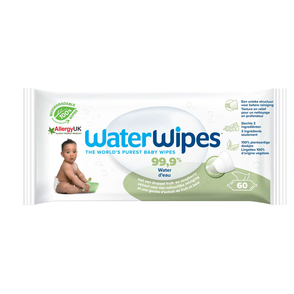 Waterwipes Lingettes Bébé texturées x60