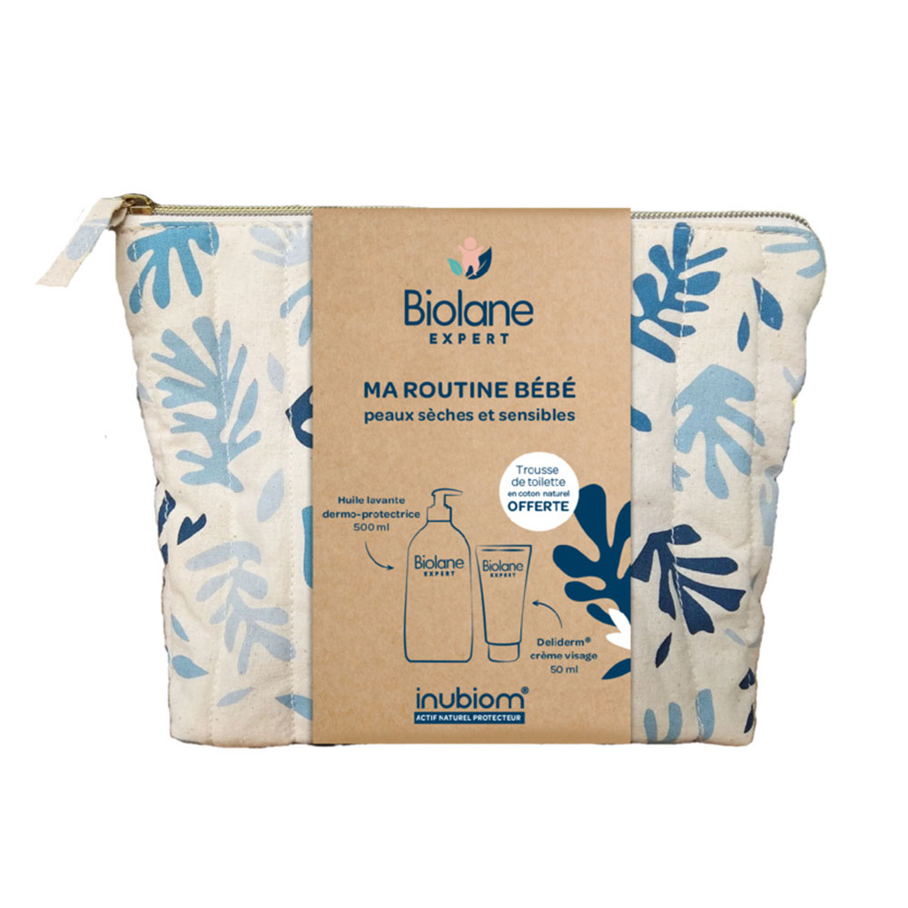 Biolane Expert Trousse de toilette ma routine peaux sèches & sensibles
