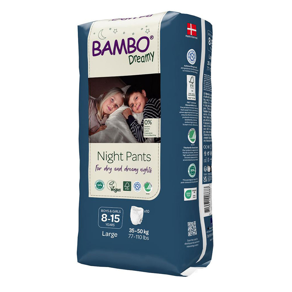 Bambo Nature Dreamy Culotte de Nuit Filles et Garçons x10