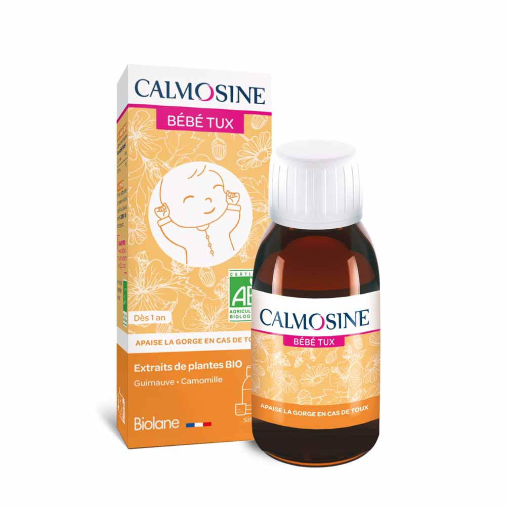 Calmosine Bébé Tux Apaise la gorge en cas de toux 100ml