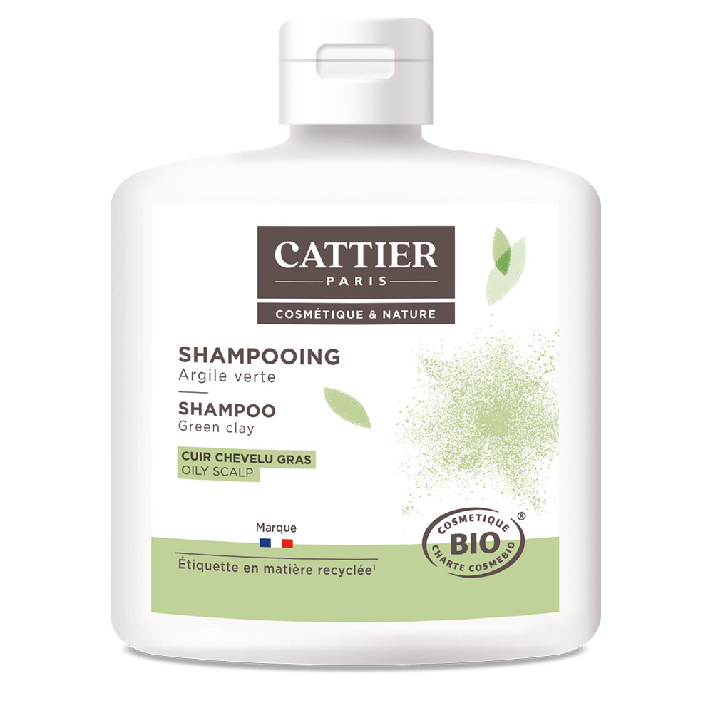 Cattier Cuir Chevelu Gras Argile Verte Bio 250 ml