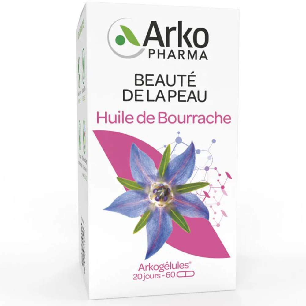 Arkopharma Arkogélules Beauté De La Peau Huile De Bourrache 60 Capsules