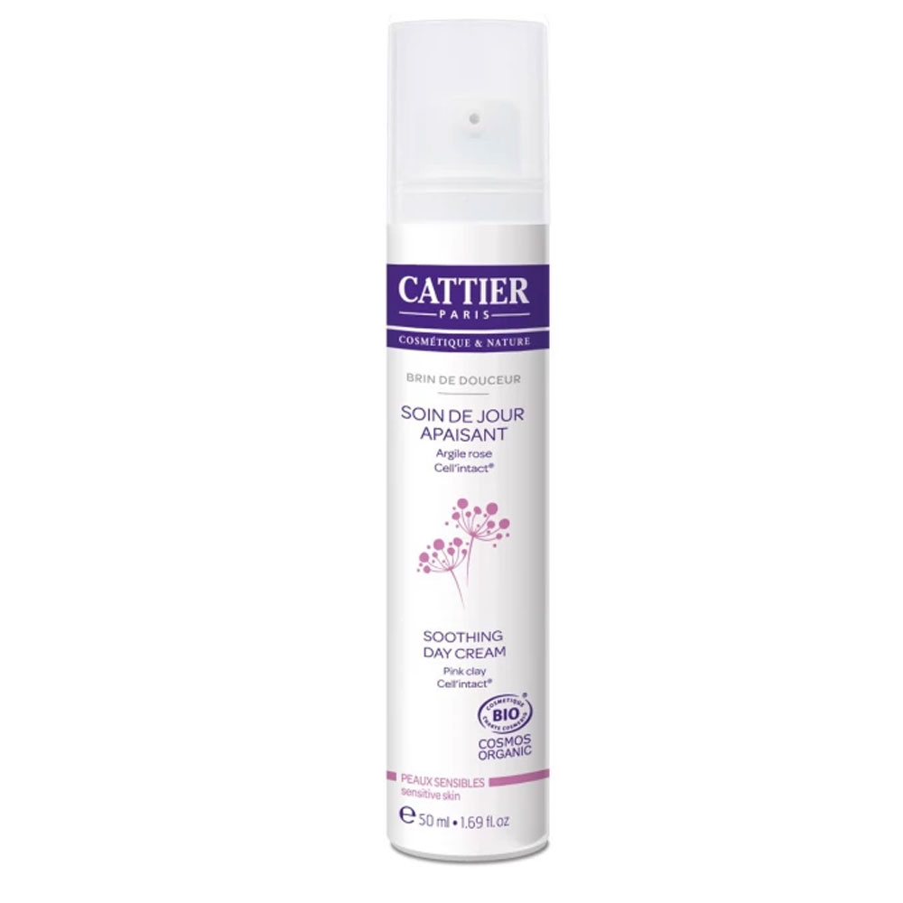 Cattier Soin De Jour Apaisant Brin De Douceur Bio 50ml