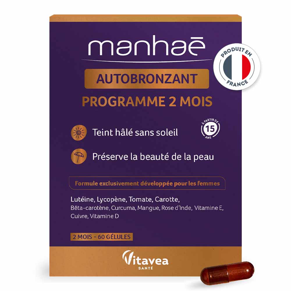 Manhaé Autobronzant 60 Gélules