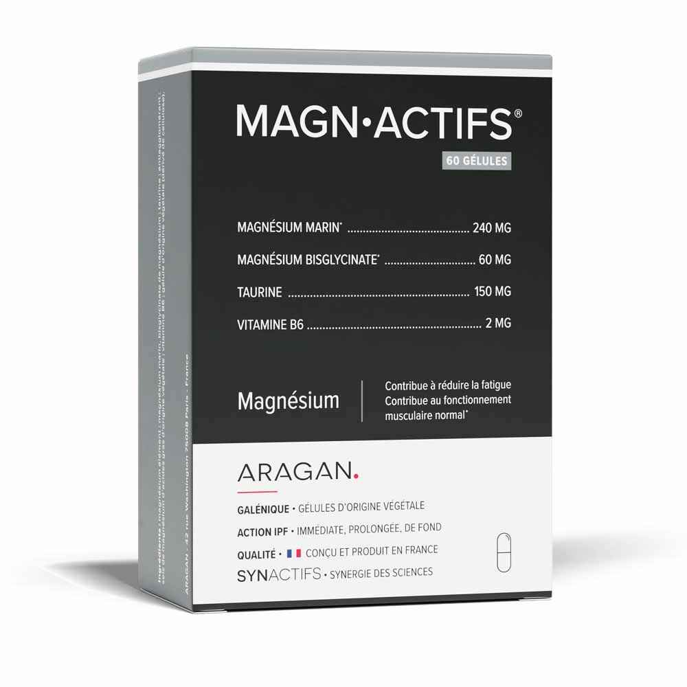 Aragan Synactifs MagnActifs Magnésium 60 Gelules