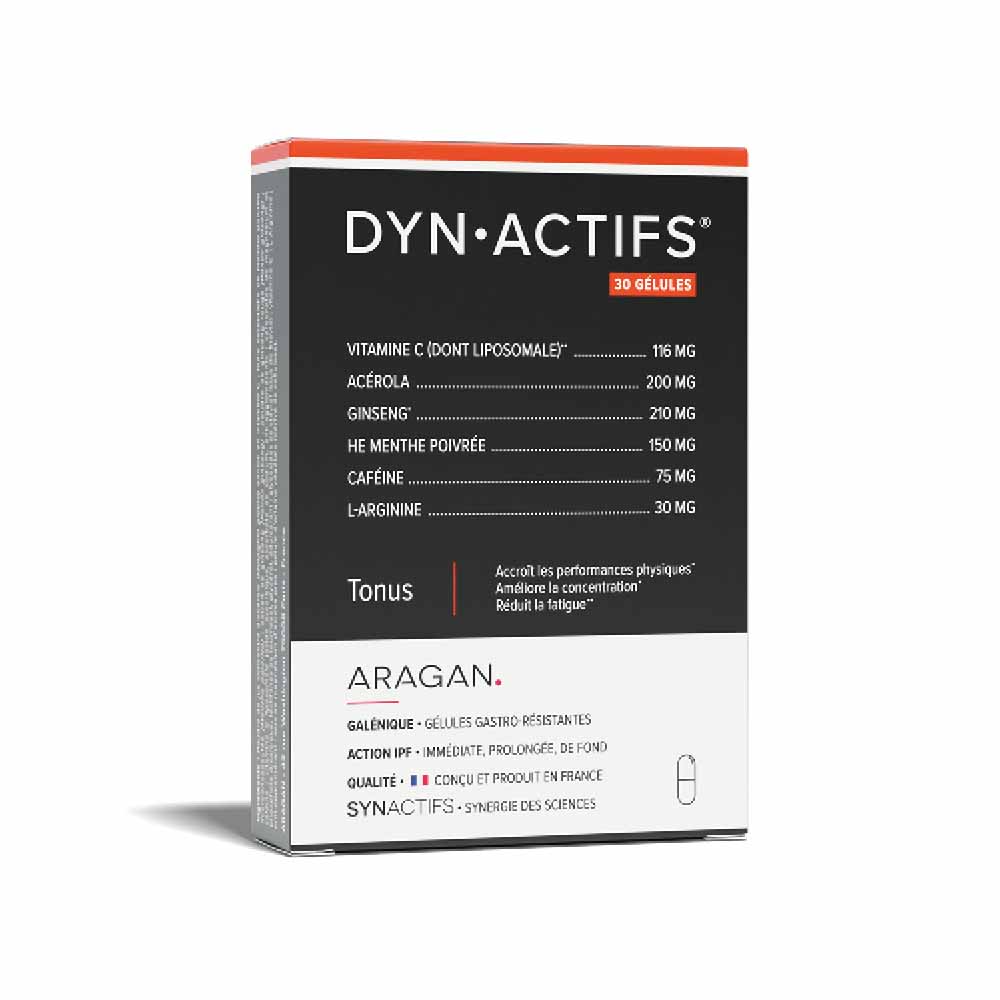 Aragan Synactifs Dynactifs Tonus 30 Gelules