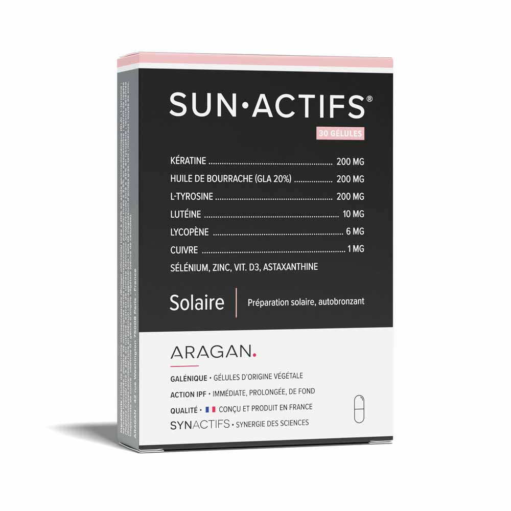 Aragan Synactifs Sunactifs Solaire 30 Gelules