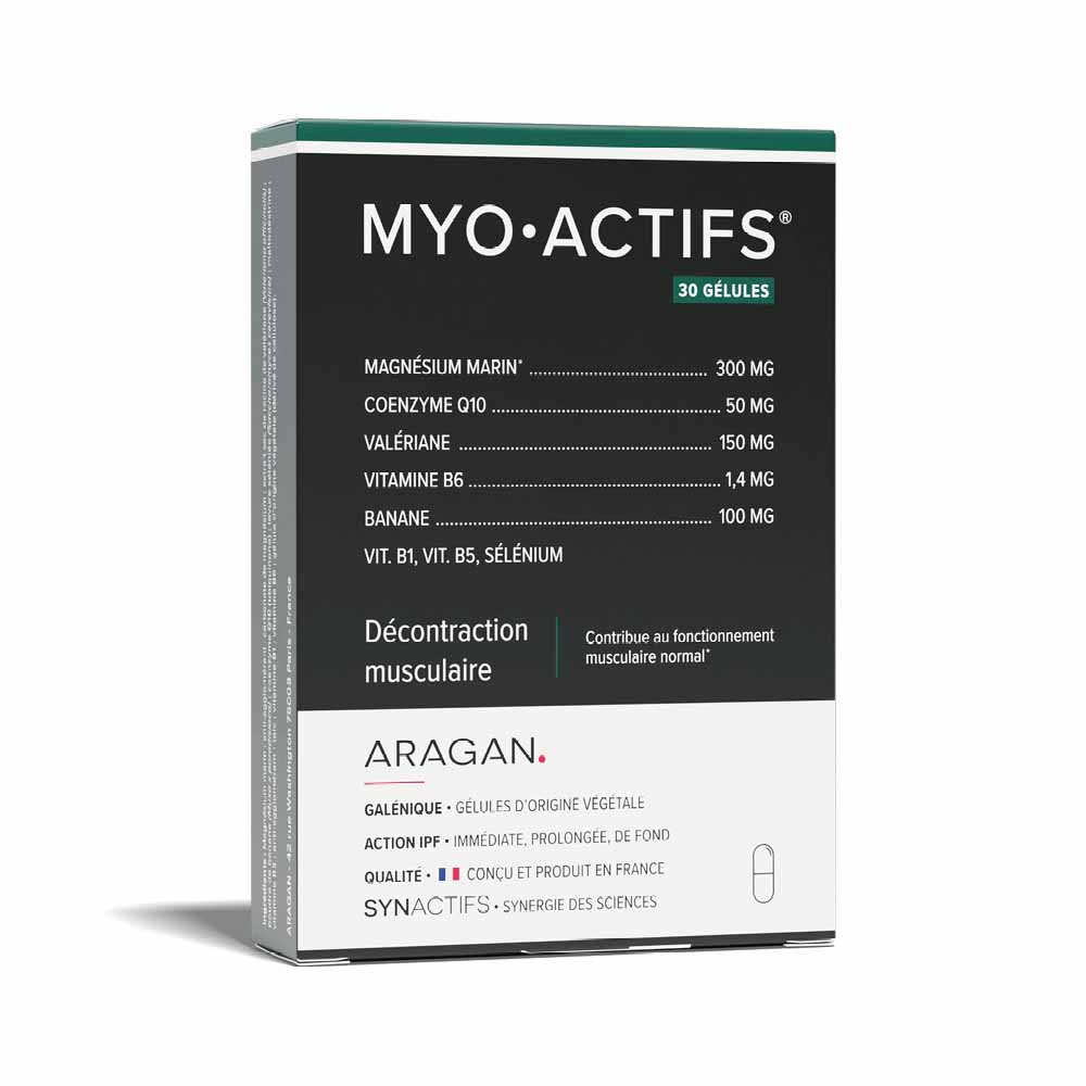 Aragan Synactifs Myoactif Décontraction musculaire 30 gélules