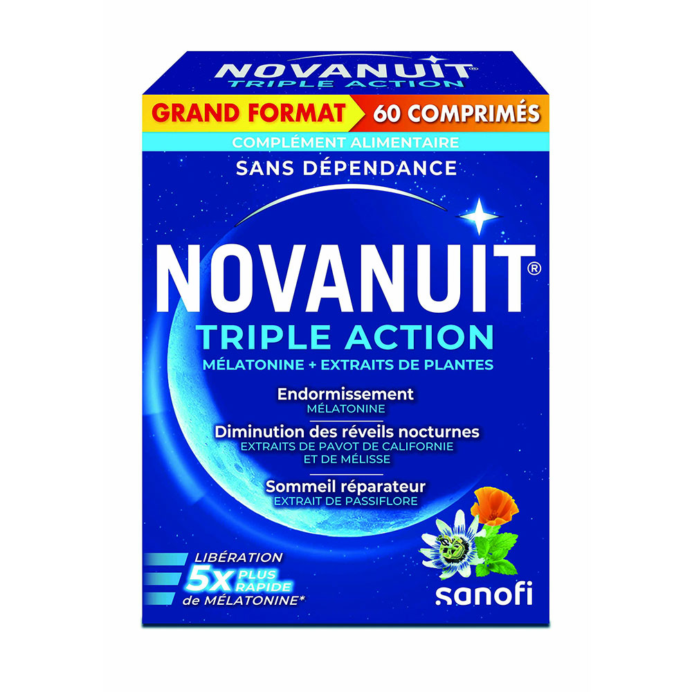 Novanuit Triple Action Sommeil 60 Comprimés
