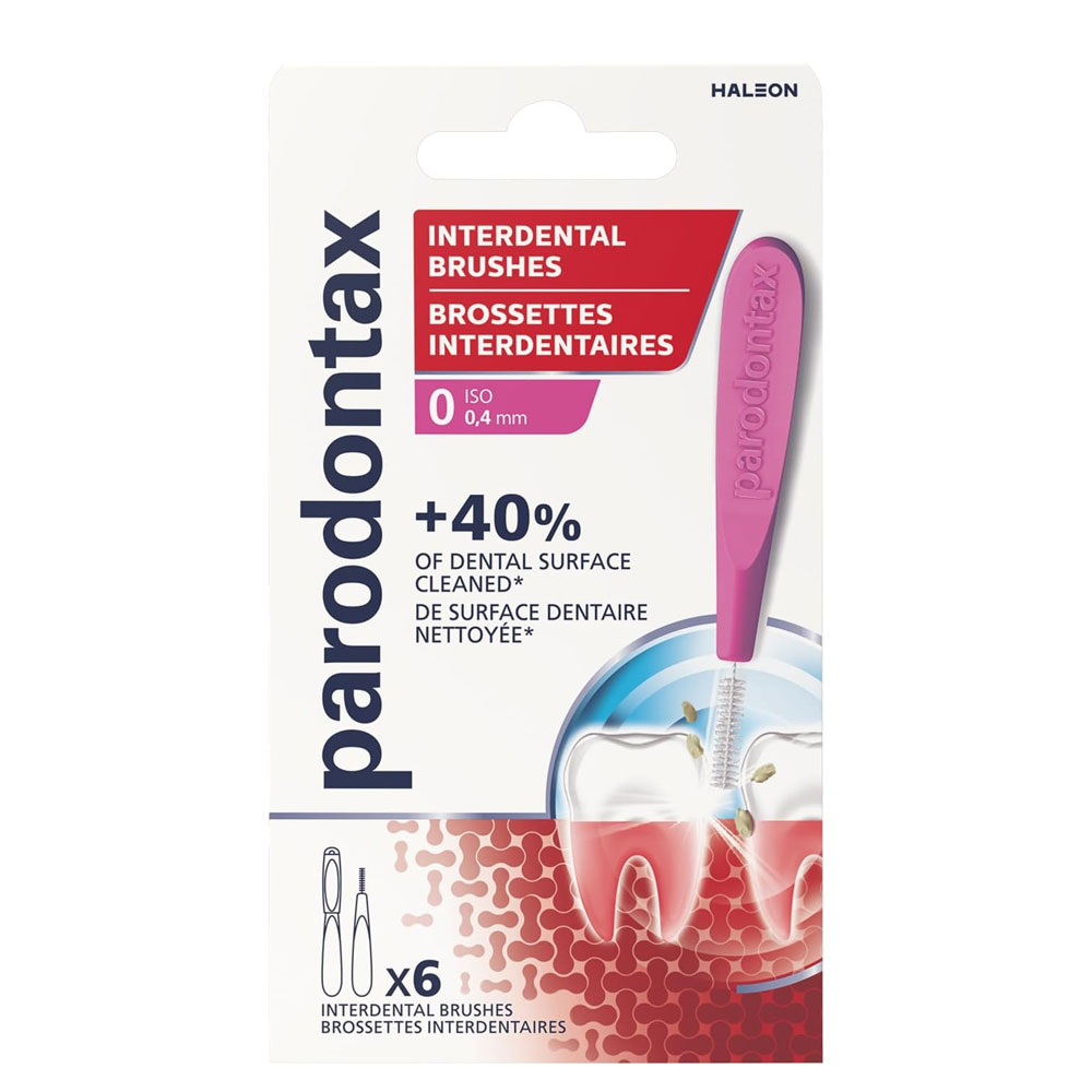 Parodontax Brossettes interdentaires avec capuchon hygiénique x6
