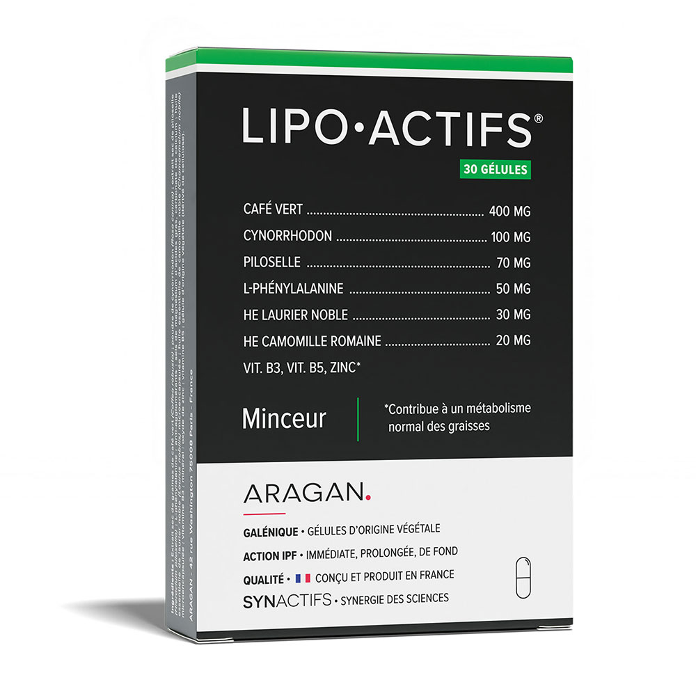 Aragan Synactifs LipoActifs Minceur 30 gélules