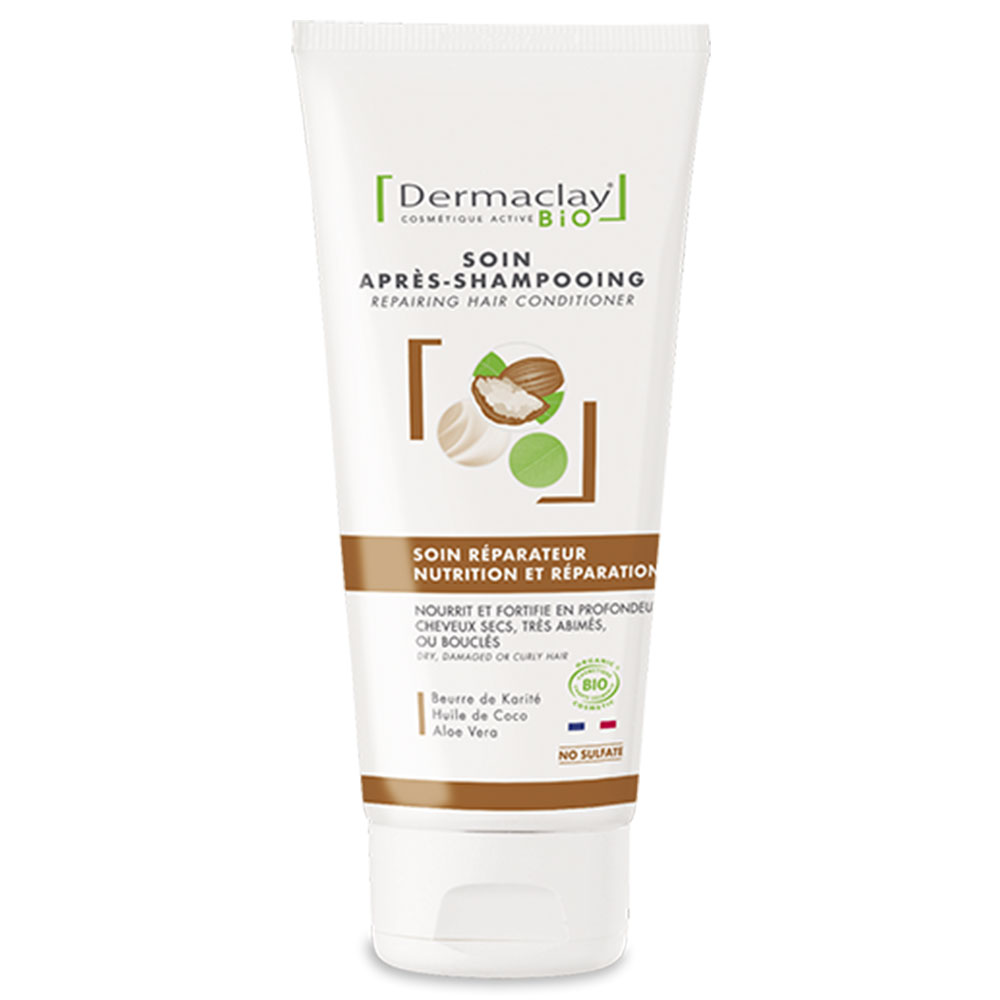 Dermaclay Soin Réparateur Nutrition Bio Cheveux Secs, Bouclés, Abimés 200ml