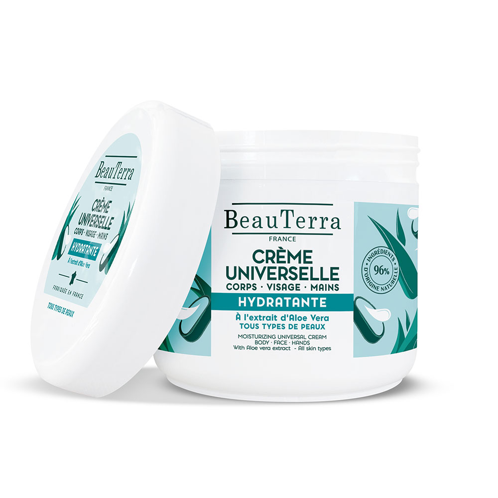 Beauterra Crème Universelle Hydratante Aloe Vera 400ml